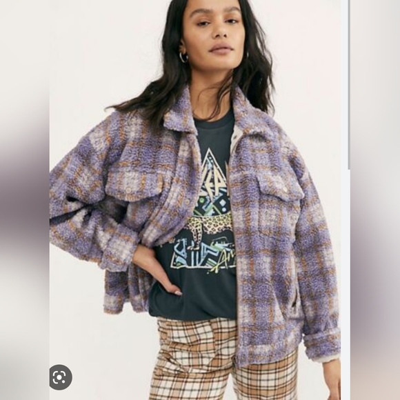 Free People Faded Dreams Cozy Trucker Jacket - Picture 3 of 4